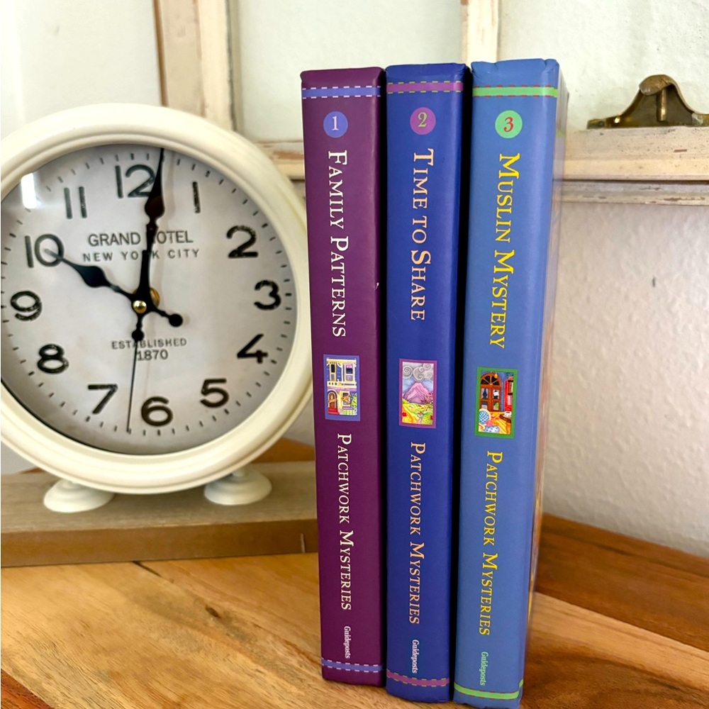 Patchwork Mysteries 1 2 and 3 Hardback Book Set Guideposts Historic Fiction